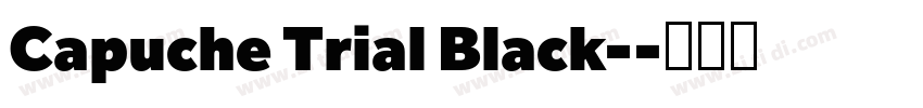 Capuche Trial Black-字体转换